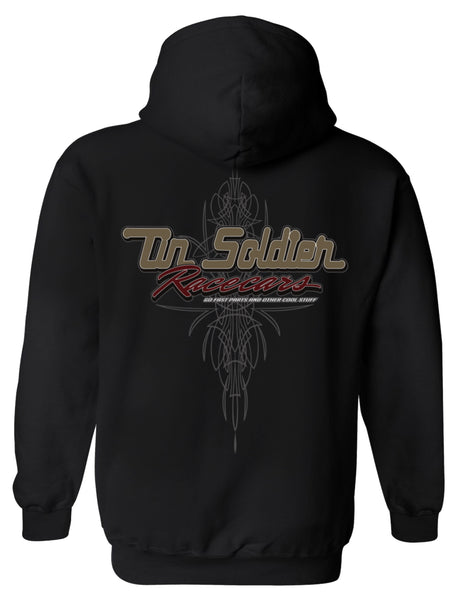 Pinstripe Zip Up Hoodie