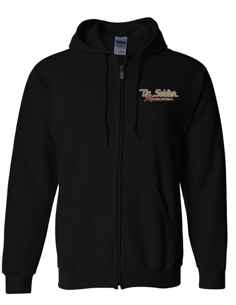 Pinstripe Zip Up Hoodie