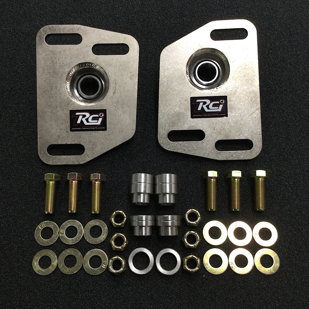 Racecraft 1990-1993 Mustang Steel Race Camber Plates. Below Mount Bearing