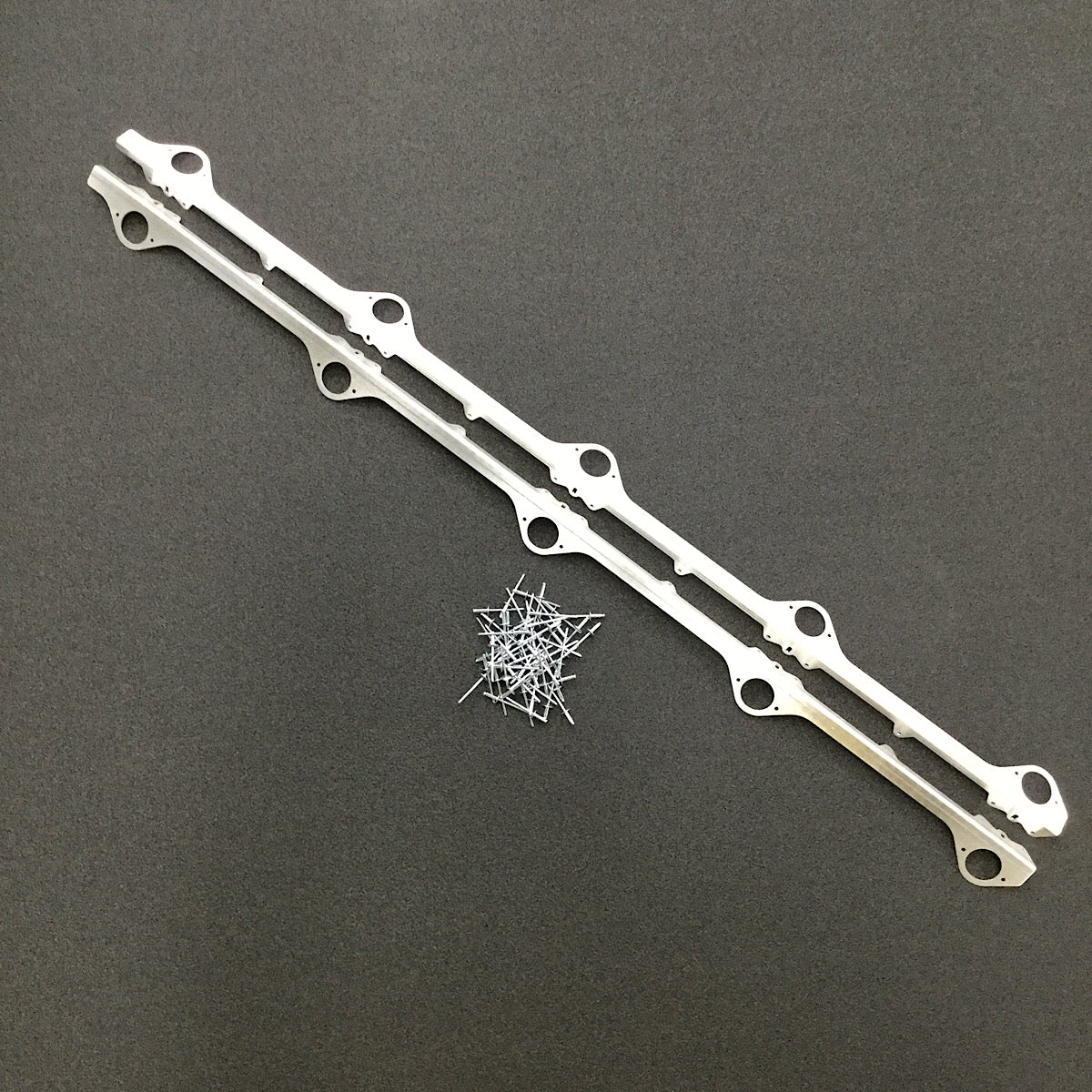 Racecraft 79-93 Mustang Rivet On Rails For Quick Latch Mini