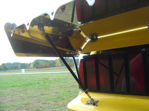 Racecraft 79-93 Mustang Hatch Strutted Wing - Aluminum