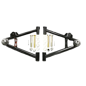 Spec-D Black Carbon Rear Upper & Lower Tubular Control Arms – For 79-04 Mustang