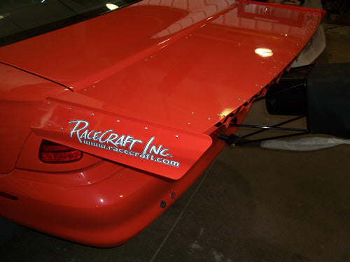 Racecraft 94-98 Mustang Strutted Wing - Aluminum – Tin Soldier Racecars