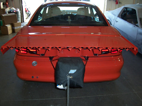 Racecraft 94-98 Mustang Strutted Wing - Aluminum