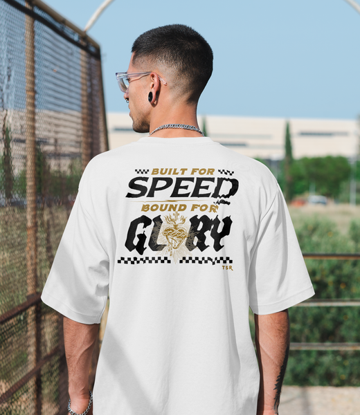 Built For Speed / Bound For Glory Tee  *WHITE