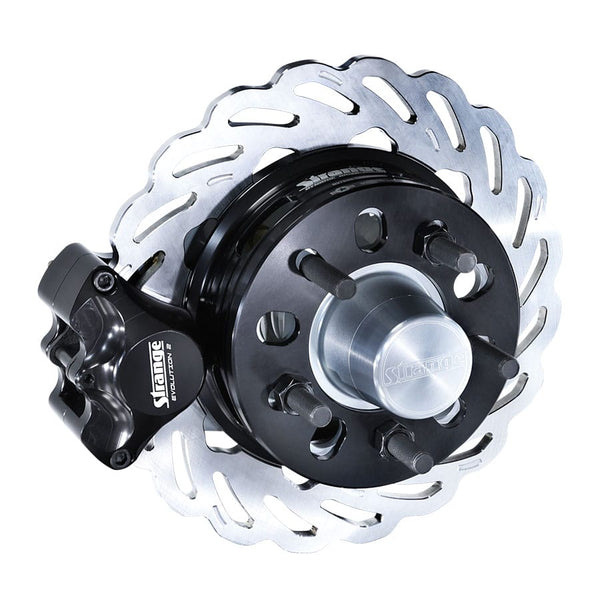 Strange Evolution Dynamic Drive Mount 4 1/2" BC Front Brake Kit For Strange Aluminum Struts & TSR Strut