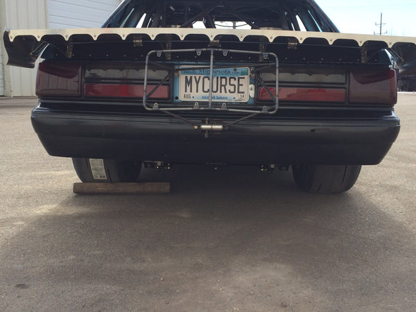 Racecraft 80-93 Mustang Coupe Strutless Wings - Aluminum