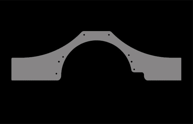 Racecraft Aluminum SBF Auto Trans Mid Plate Adapter