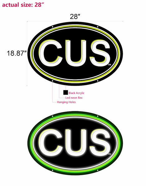 CUS Neon Sign