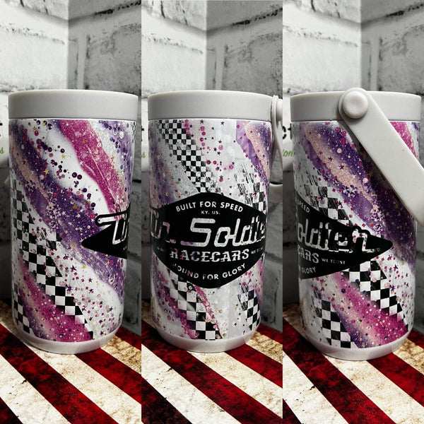 4 n' 1 Can Cooler - Pink/Purple